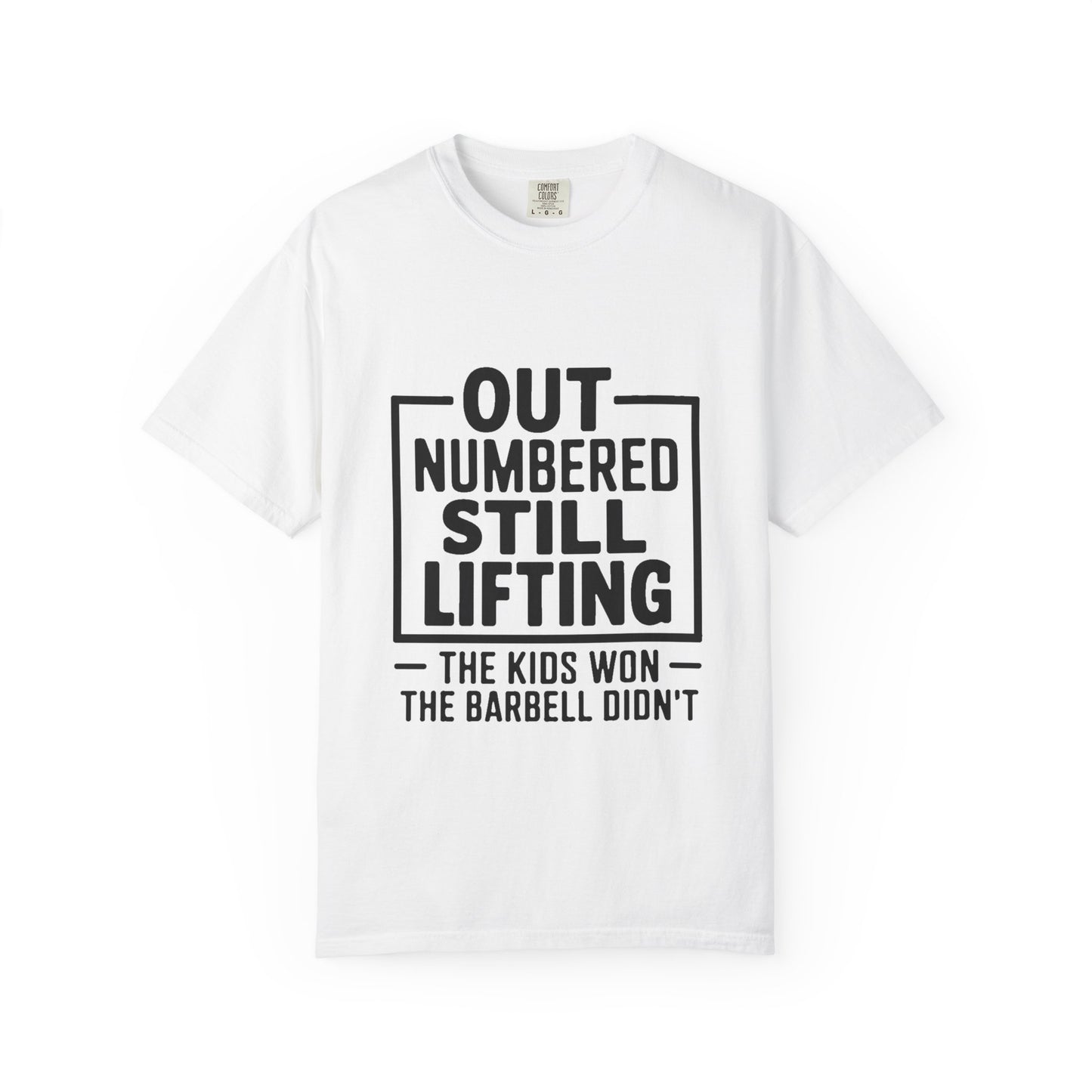 OUTNUMBERED. STILL LIFTING. — Men's Training Tee