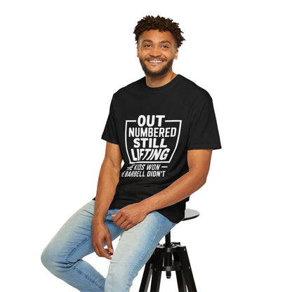 OUTNUMBERED. STILL LIFTING. — Men's Training Tee