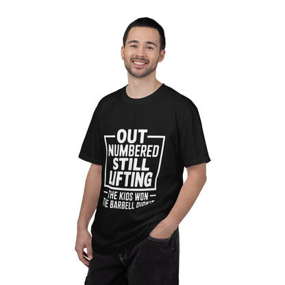 OUTNUMBERED. STILL LIFTING. — Men's Training Tee